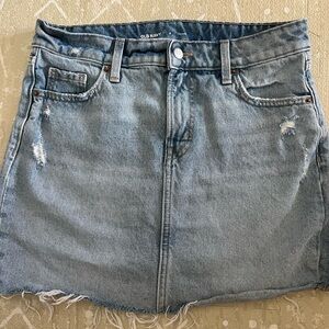 Old Navy Light Blue Denim Mini Skirt
